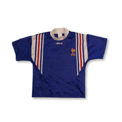 Maillot de football vintage domicile enfant Equipe de France 1996-1997 - Adidas - Equipe de France