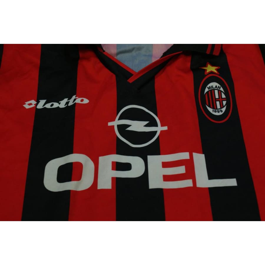 Maillot de football vintage domicile enfant Milan AC N°3 MALDINI 1997-1998 - Lotto - Milan AC