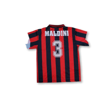 Maillot de football vintage domicile enfant Milan AC N°3 MALDINI 1997-1998 - Lotto - Milan AC