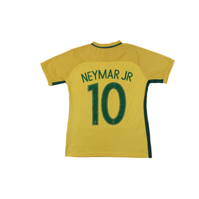 Maillot de football vintage domicile équipe du Brésil N°10 NEYMAR JR 2016-2017 - Nike - Brésil