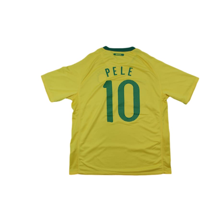 Maillot de football vintage domicile équipe du Brésil N°10 PELE 2010-2011 - Nike - Brésil