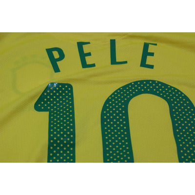 Maillot de football vintage domicile équipe du Brésil N°10 PELE 2010-2011 - Nike - Brésil