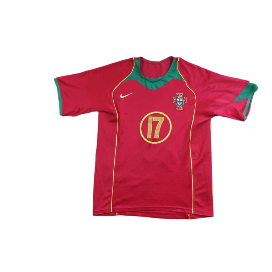 Maillot de football vintage domicile équipe du Portugal N°17 C.RONALDO 2004-2005 - Nike - Portugal