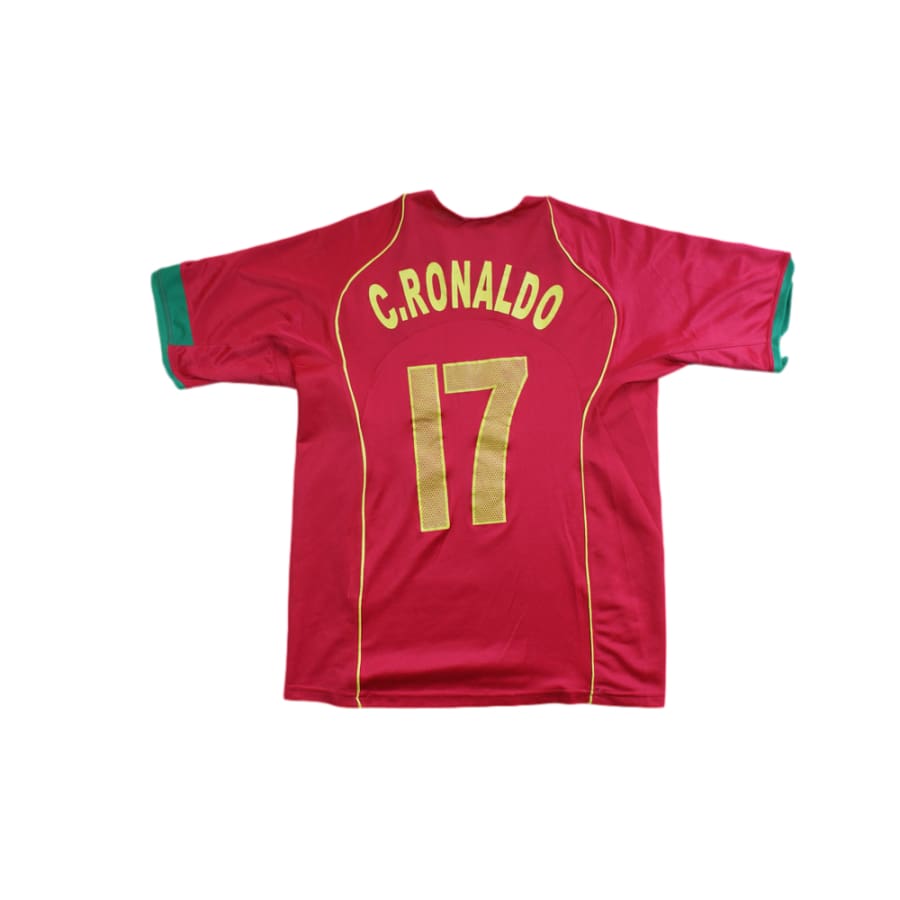 Maillot de football vintage domicile équipe du Portugal N°17 C.RONALDO 2004-2005 - Nike - Portugal