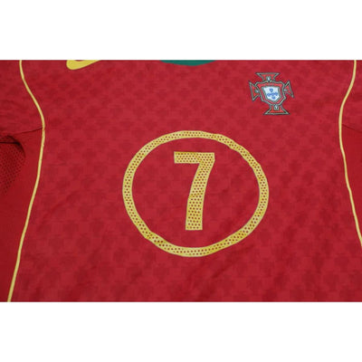 Maillot de football vintage domicile équipe du Portugal N°7 2004-2005 - Nike - Portugal