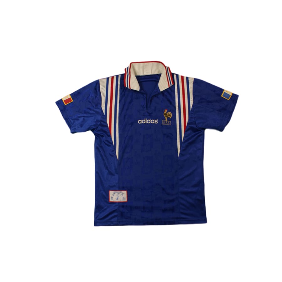 Maillot de football vintage domicile Equipe de France 1996-1997 - Adidas - Equipe de France