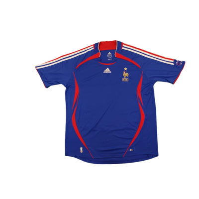 Maillot de football vintage domicile Equipe de France 2006-2007 - Adidas - Equipe de France