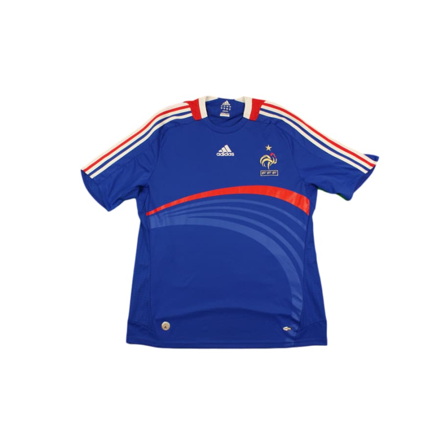 Maillot de football vintage domicile Equipe de France 2008-2009 - Adidas - Equipe de France