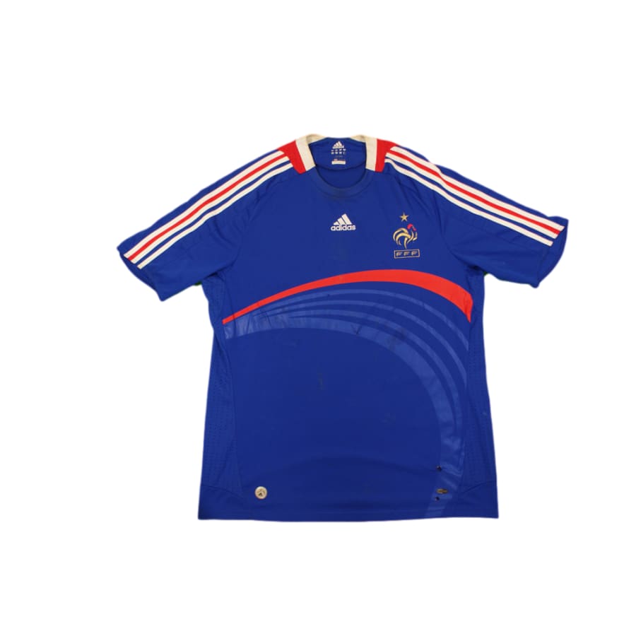 Maillot de football vintage domicile Equipe de France 2008-2009 - Adidas - Equipe de France