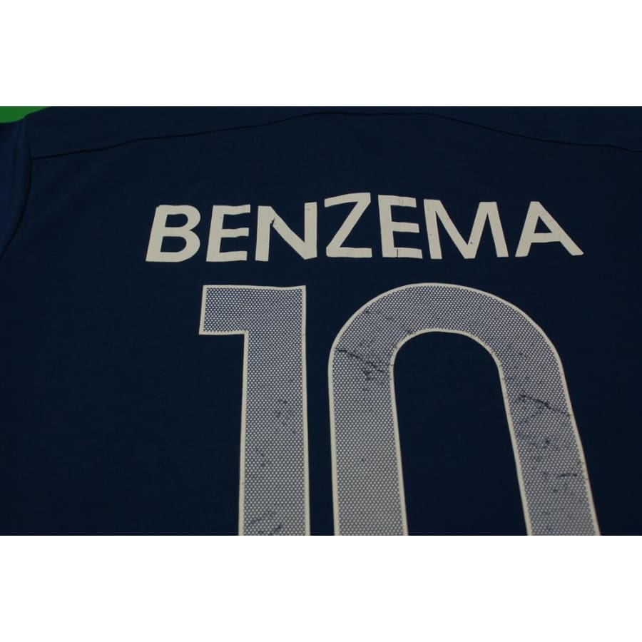 Maillot de football vintage domicile Equipe de France N°10 BENZEMA 2011-2012 - Nike - Equipe de France