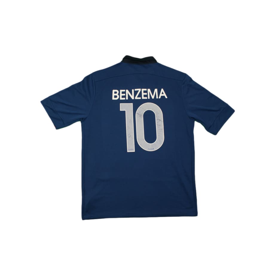 Maillot de football vintage domicile Equipe de France N°10 BENZEMA 2011-2012 - Nike - Equipe de France