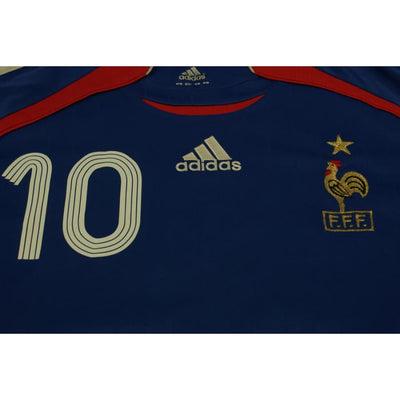 Maillot de football vintage domicile Equipe de France N°10 ZIDANE 2006-2007 - Adidas - Equipe de France