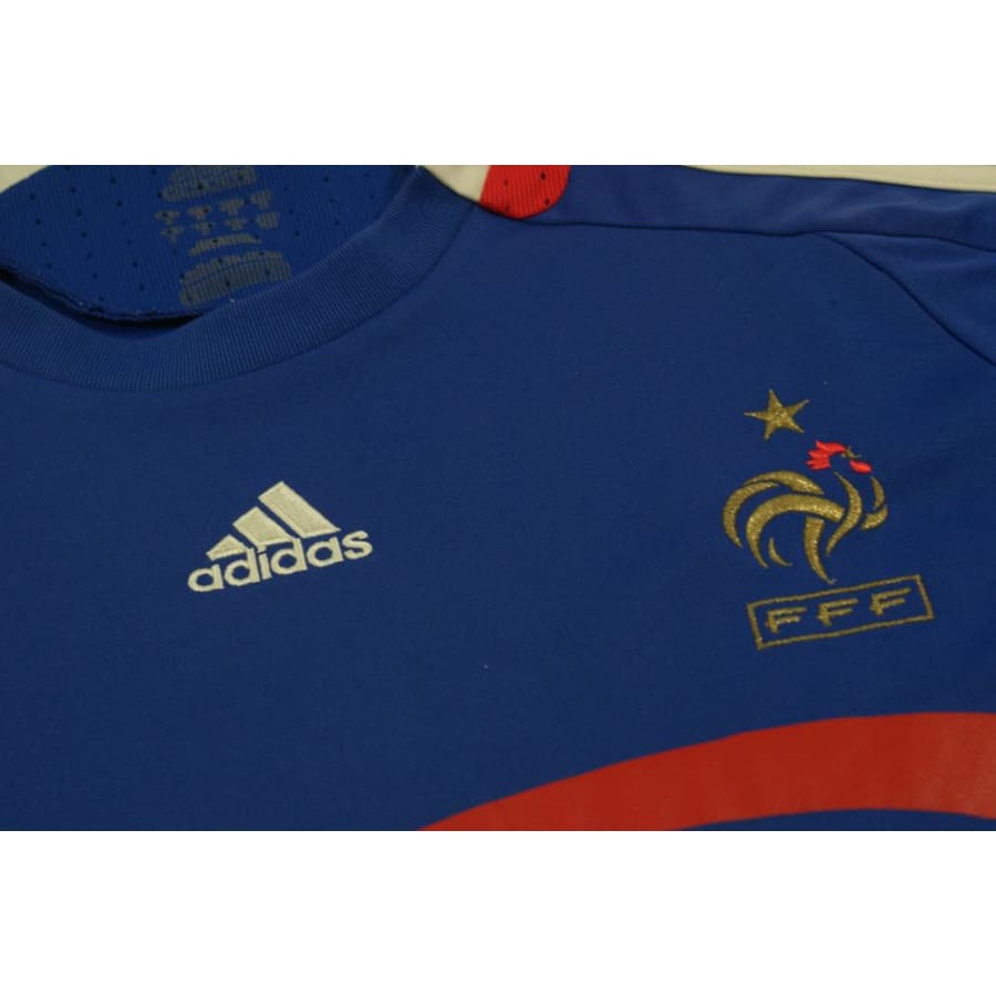 Maillot de football vintage domicile Equipe de France N°9 BENZEMA 2008-2009 - Adidas - Equipe de France