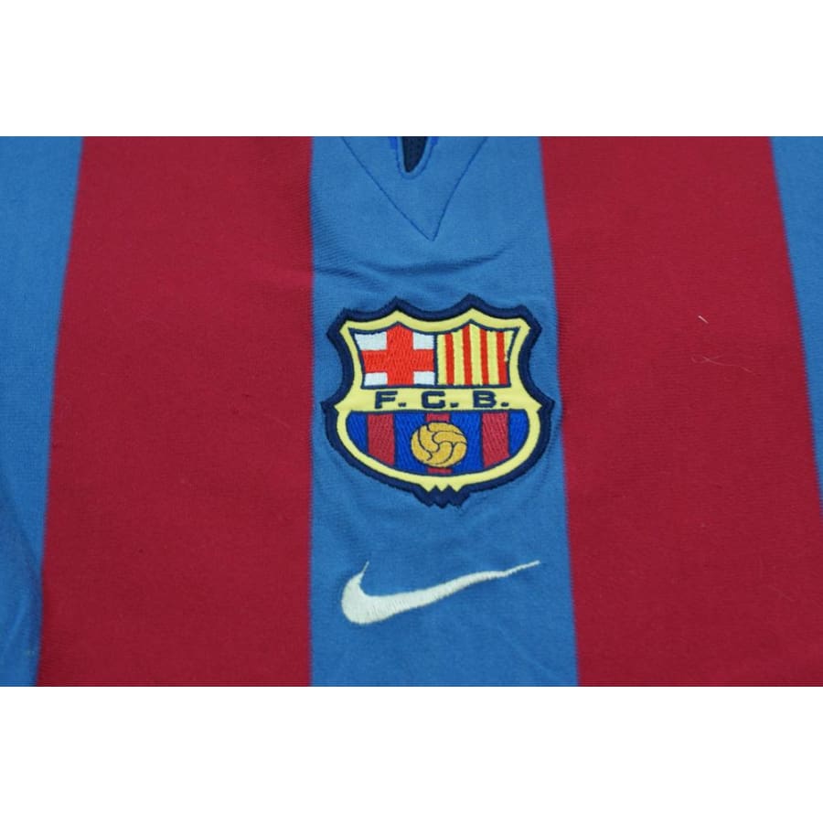 Maillot de football vintage domicile FC Barcelone 2001-2002 - Nike - Barcelone