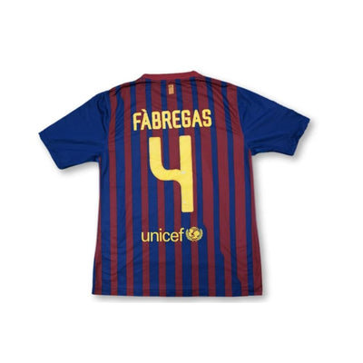 Maillot de football vintage domicile FC Barcelone N°4 FABREGAS 2011-2012 - Nike - Barcelone