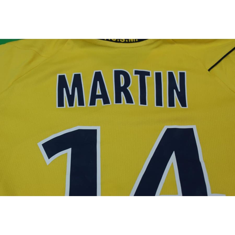 Maillot de football vintage domicile FC Sochaux-Montbéliard N°14 MARTIN 2011-2012 - Lotto - FC Sochaux-Montbéliard