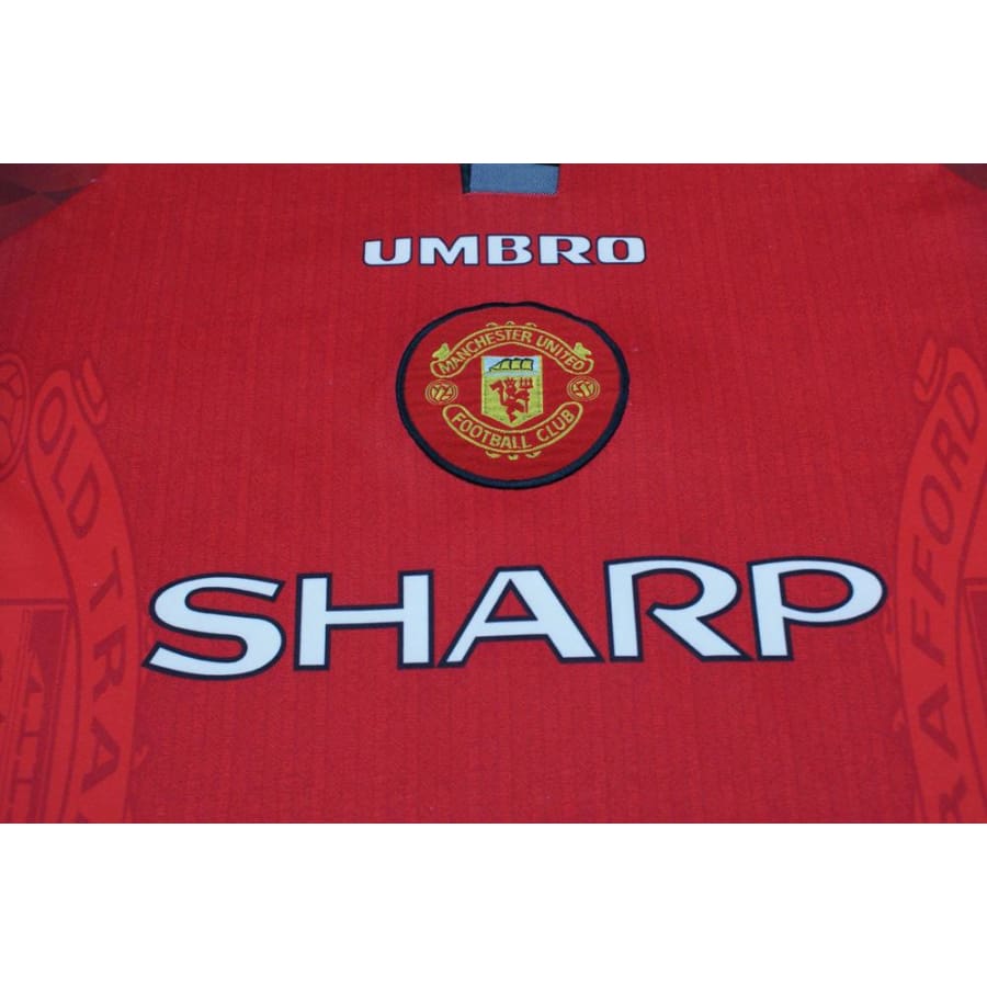 Maillot de football vintage domicile Manchester United N°7 BECKHAM 1996-1997 - Umbro - Manchester United