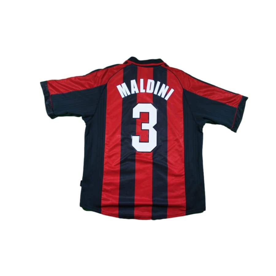 Maillot de football vintage domicile Milan AC N°3 MALDINI 1998-1999 - Adidas - Milan AC