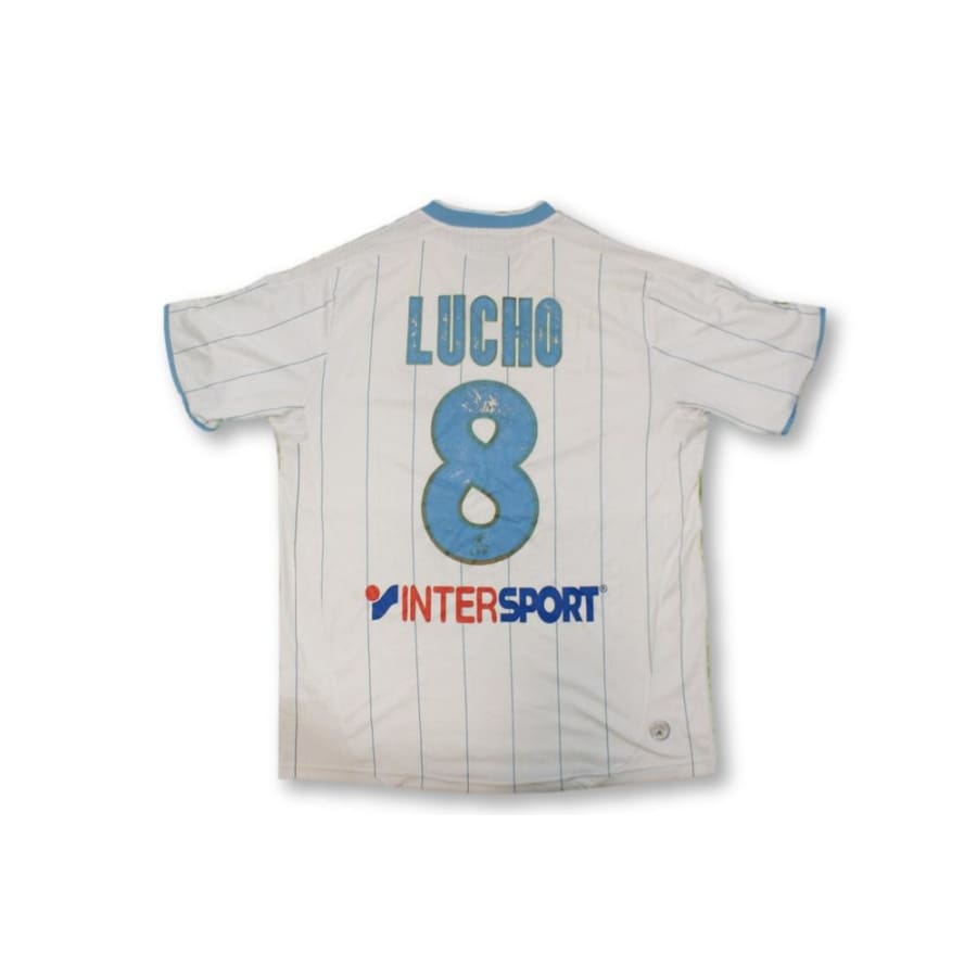 Maillot de football vintage domicile Olympique de Marseille N°8 LUCHO 2009-2010 - Adidas - Olympique de Marseille