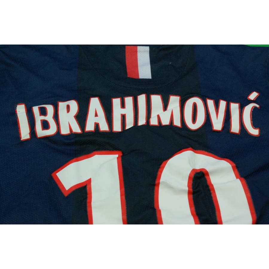 Maillot de football vintage domicile Paris Saint-Germain PSG N°10 IBRAHIMOVIC 2014-2015 - Nike - Paris Saint-Germain