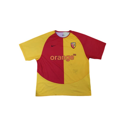 Maillot de football vintage domicile RC Lens dédicacé 2003-2004 - Nike - RC Lens