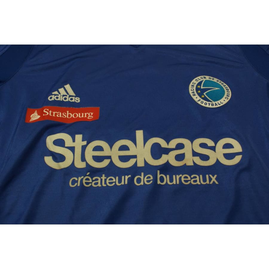 Maillot de football vintage domicile RC Strasbourg Alsace N°19 JEJE 2005-2006 - Adidas - RC Strasbourg Alsace