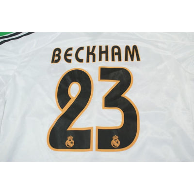 Maillot de football vintage domicile Real Madrid CF N°23 BECKHAM 2003-2004 - Adidas - Real Madrid