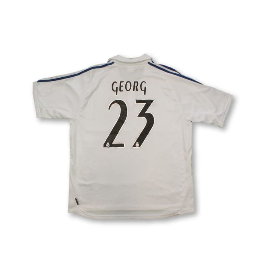 Maillot de football vintage domicile Real Madrid CF N°23 GEORG 2001-2002 - Adidas - Real Madrid