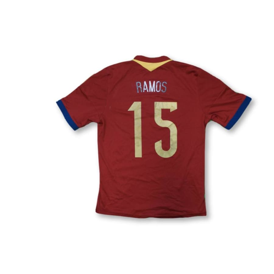 Maillot de football vintage équipe dEspagne N°15 RAMOS 2013-2014 - Adidas - Espagne