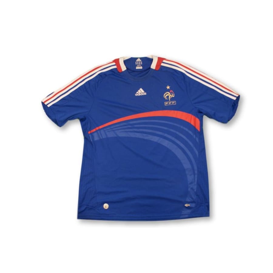 Maillot de football vintage Equipe de France 2008-2009 - Adidas - Equipe de France