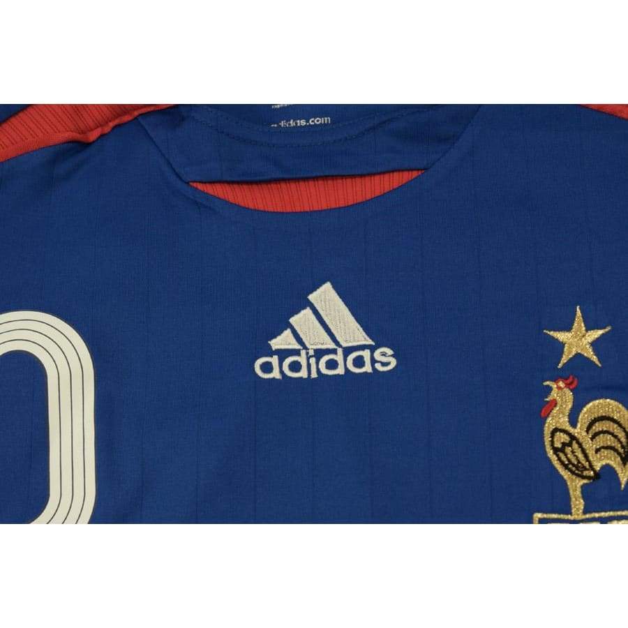 Maillot de football vintage Equipe de France N°10 ZIDANE 2006-2007 - Adidas - Equipe de France