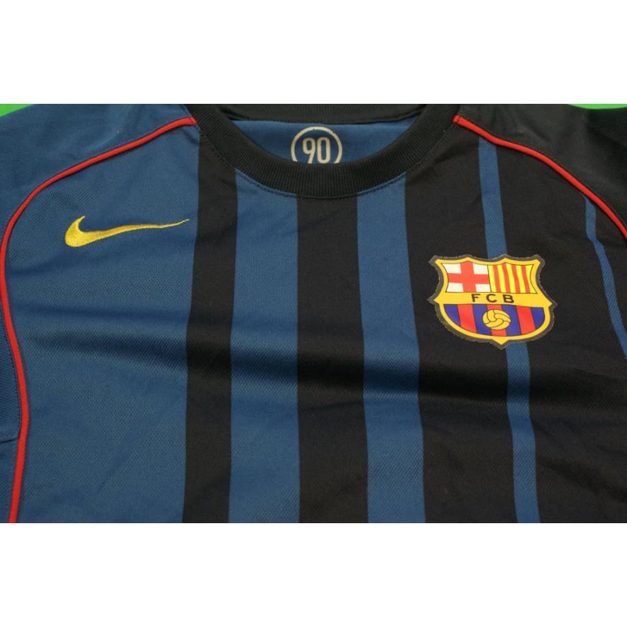 Maillot de football vintage extérieur enfant FC Barcelone N°10 YANNINHO 2004-2005 - Nike - Barcelone