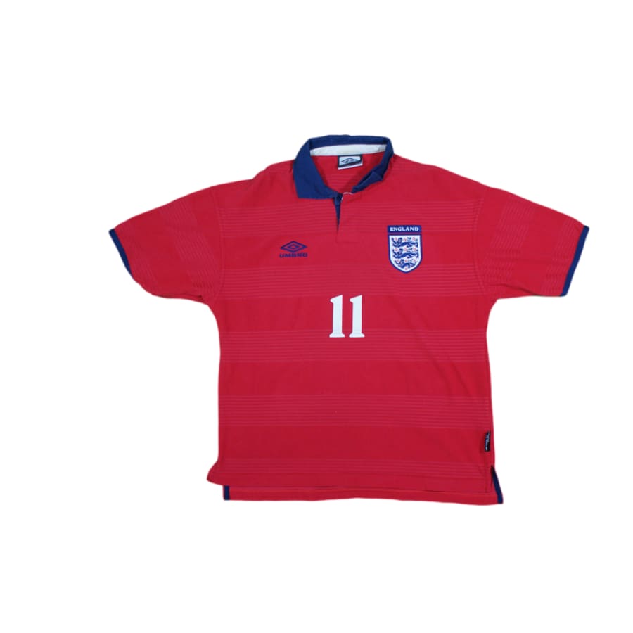 Maillot de football vintage extérieur équipe d’Angleterre N°11 FOWLER 2000-2001 - Umbro - Angleterre