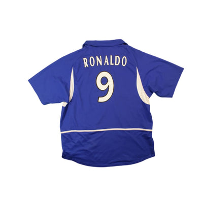 Maillot de football vintage extérieur équipe du Brésil N°9 RONALDO 2002-2003 - Nike - Brésil