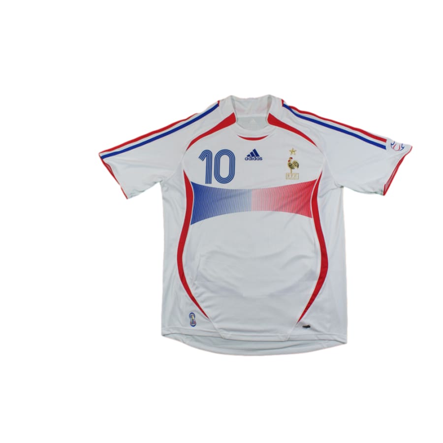 Maillot de football vintage extérieur Equipe de France N°10 ZIDANE 2006-2007 - Adidas - Equipe de France