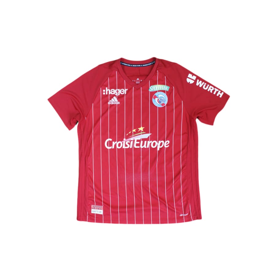 Maillot de football vintage extérieur RC Strasbourg Alsace N°6 GRIMM 2018-2019 - Adidas - RC Strasbourg Alsace