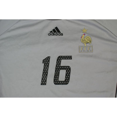 Maillot de football vintage gardien Equipe de France N°16 années 2000 - Adidas - Equipe de France