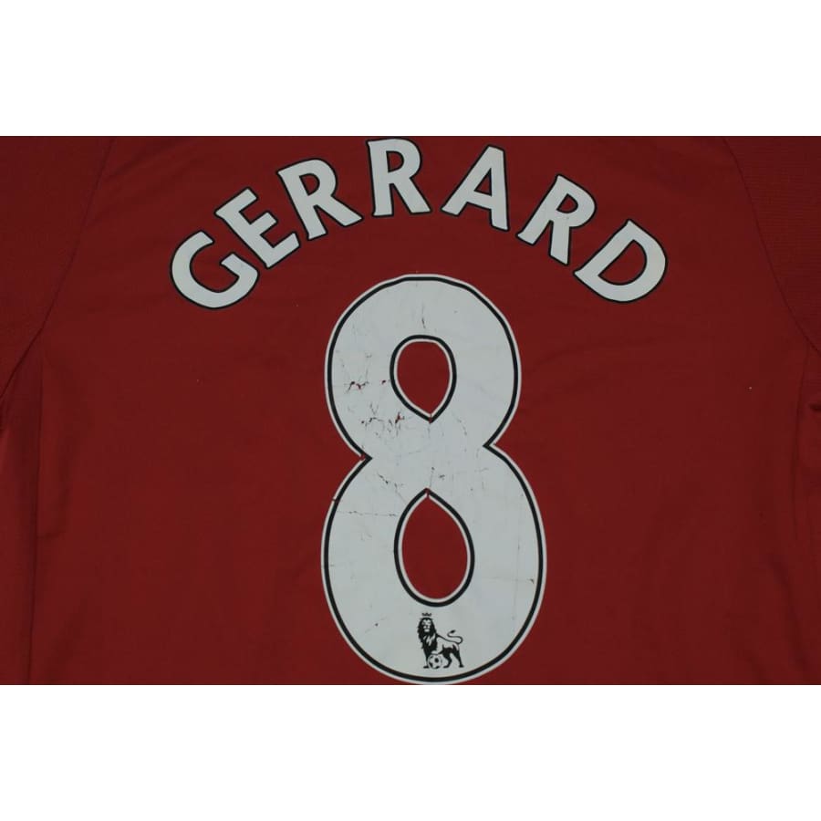 Maillot de football vintage Liverpool FC N°8 GERRARD 2008-2009 - Adidas - FC Liverpool