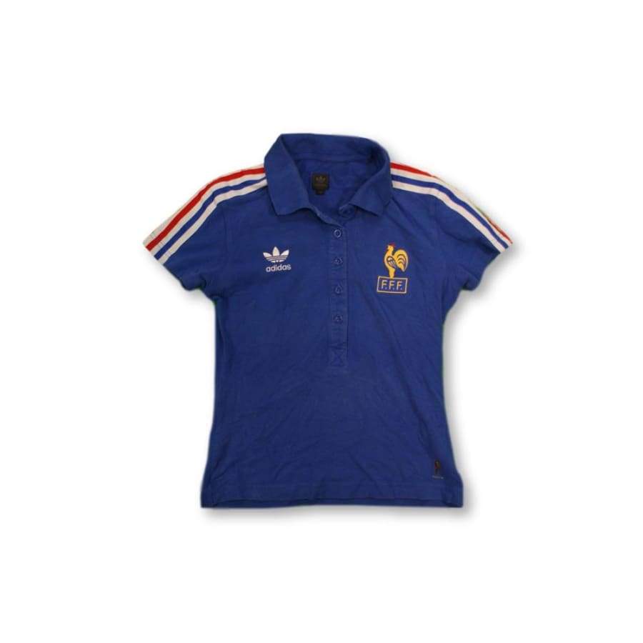 Maillot de football vintage supporter enfant Equipe de France années 1980 - Adidas - Equipe de France