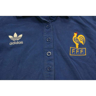 Maillot de football vintage supporter enfant Equipe de France années 1980 - Adidas - Equipe de France