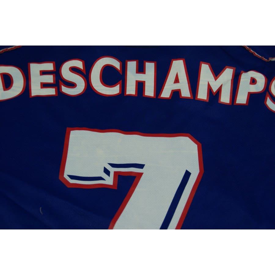 Maillot équipe de France rétro domicile #7 DESCHAMPS 1997-1998 - Adidas - Equipe de France