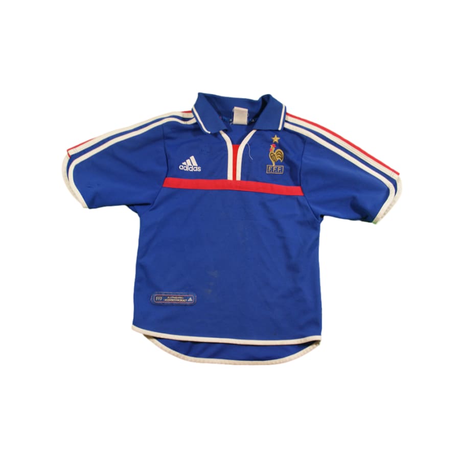 Maillot équipe de France rétro domicile enfant 2000-2001 - Adidas - Equipe de France