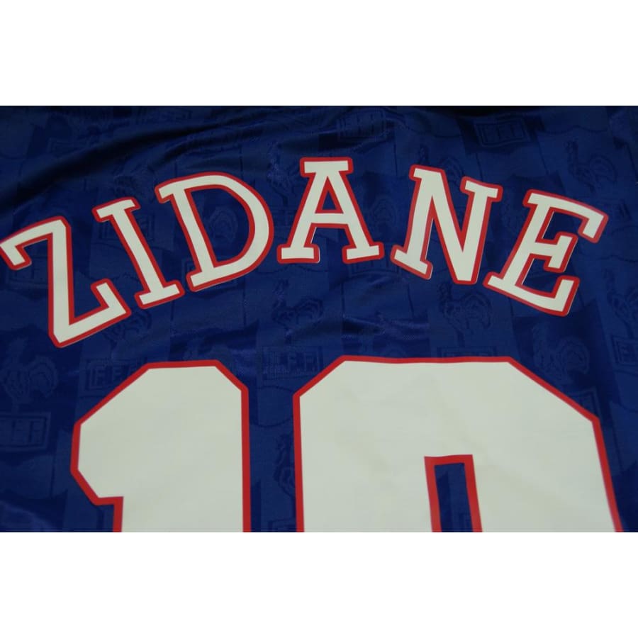 Maillot équipe de France rétro domicile N°10 ZIDANE 1996-1997 - Adidas - Equipe de France