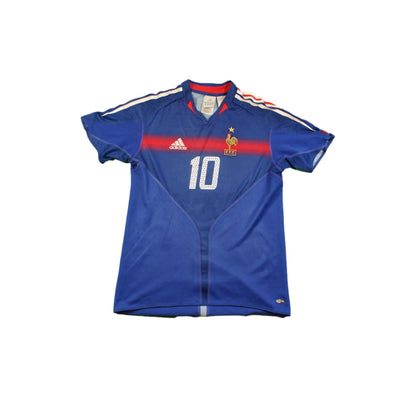 Maillot équipe de France rétro domicile N°10 ZIDANE 2004-2005 - Adidas - Equipe de France