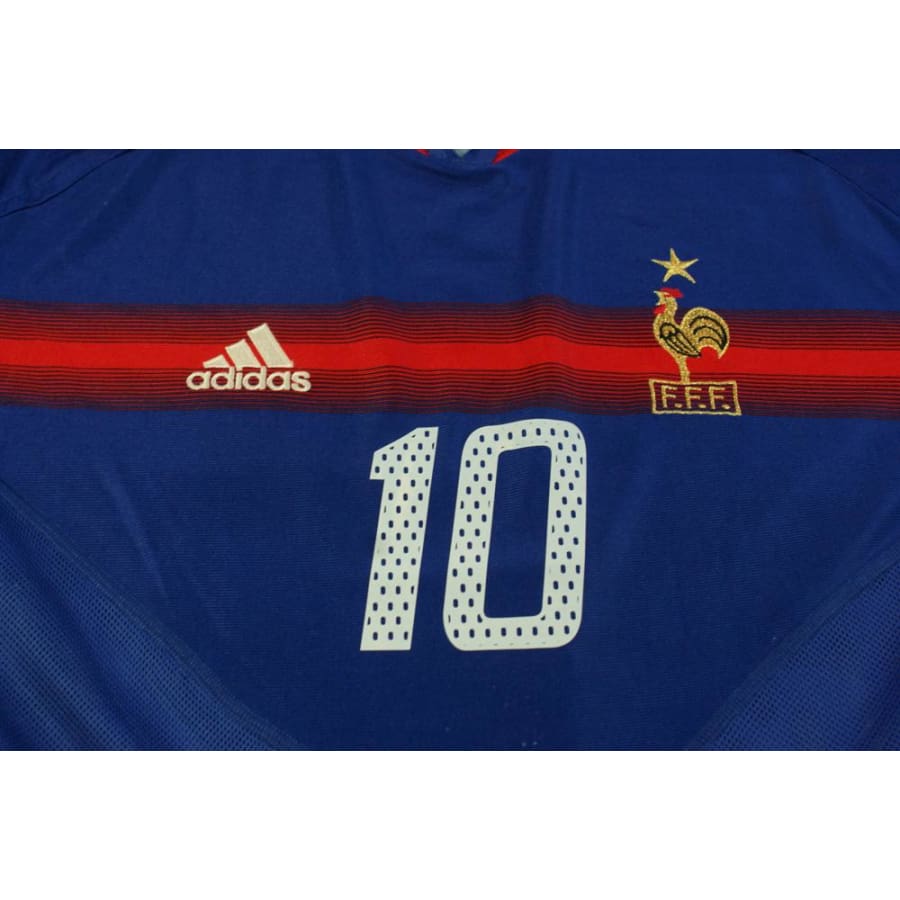 Maillot équipe de France rétro domicile N°10 ZIDANE 2004-2005 - Adidas - Equipe de France