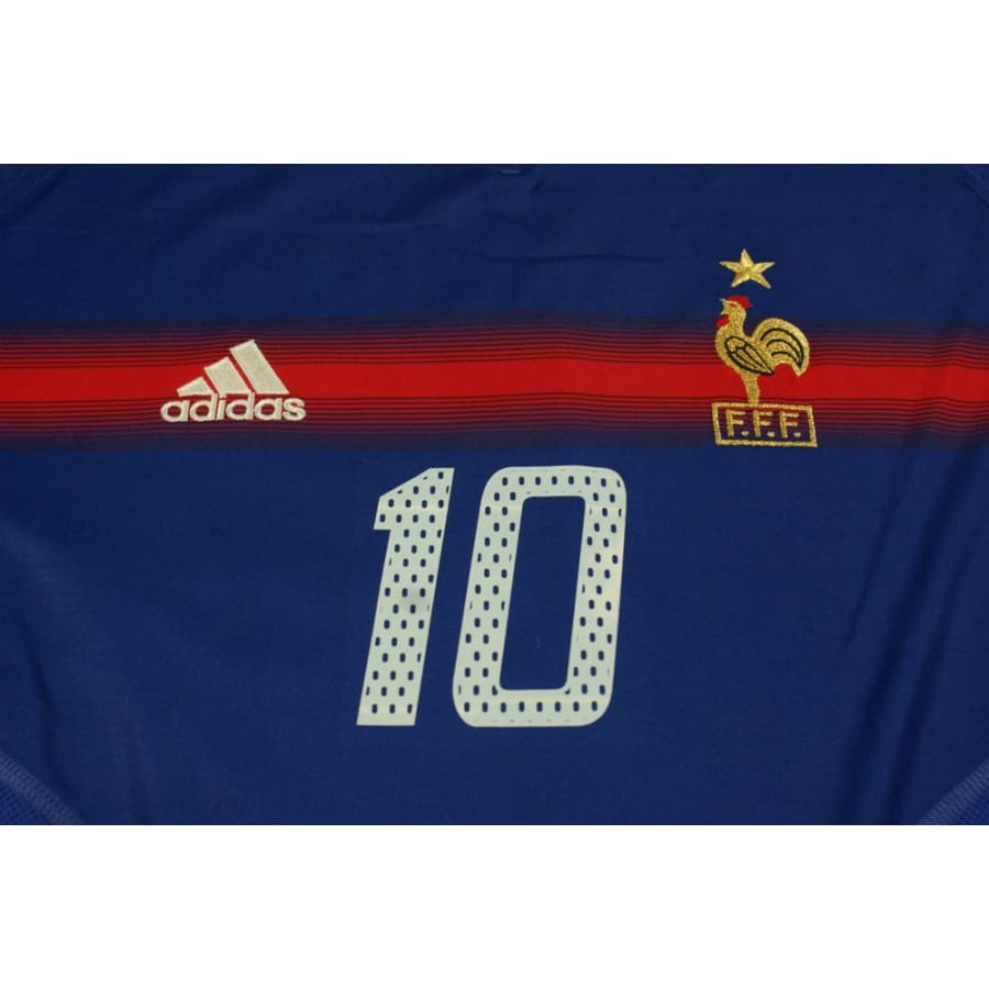 Maillot équipe de France rétro domicile N°10 ZIDANE 2004-2005 - Adidas - Equipe de France