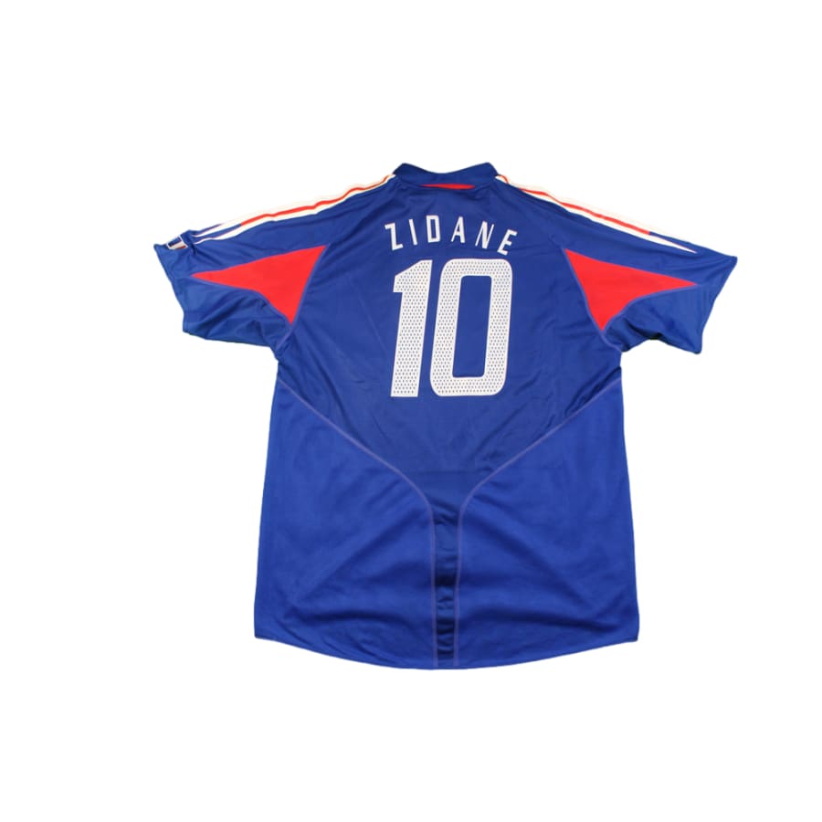 Maillot équipe de France rétro domicile N°10 ZIDANE 2004-2005 - Adidas - Equipe de France