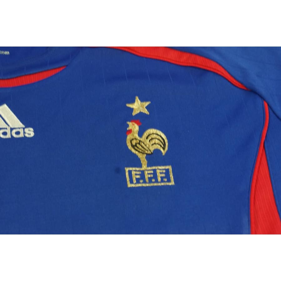 Maillot équipe de France rétro domicile N°10 ZIDANE 2006-2007 - Adidas - Equipe de France