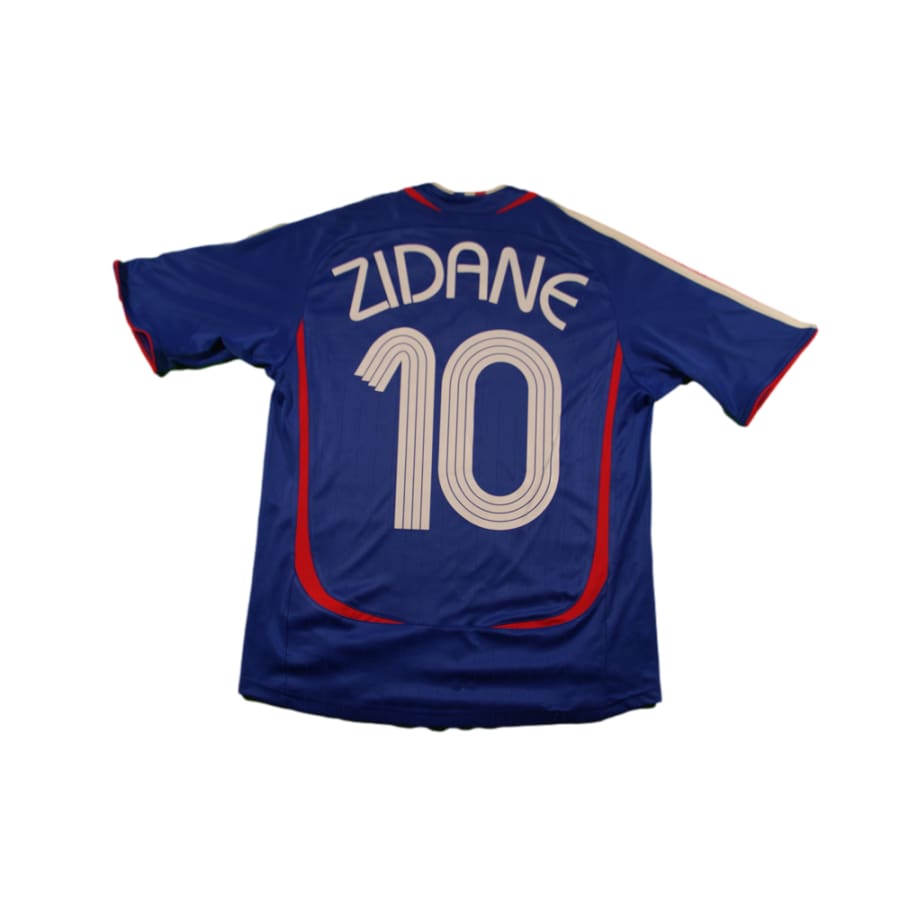 Maillot équipe de France rétro domicile N°10 ZIDANE enfant 2006-2007 - Adidas - Equipe de France