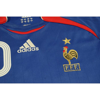 Maillot équipe de France rétro domicile N°10 ZIDANE enfant 2006-2007 - Adidas - Equipe de France